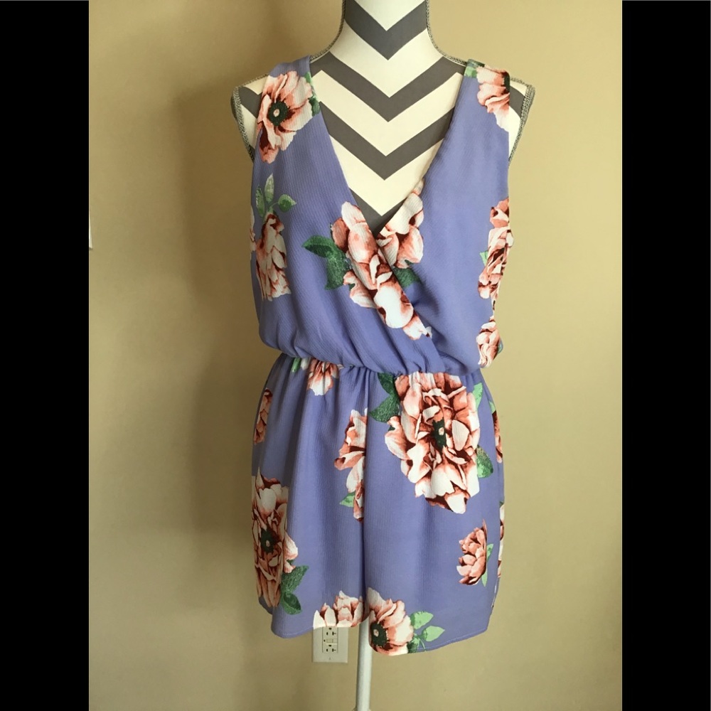 Everly Floral Sleeveless Romper